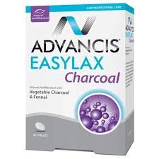 advancis easylax charcoal tabs 45s