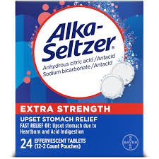 Alka-Seltzer Extra Strength Effervescent Tablets, 24 Pack