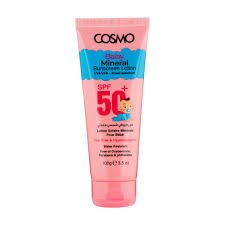 cosmo baby mineral sunscreen lotion spf 50+ 100g.