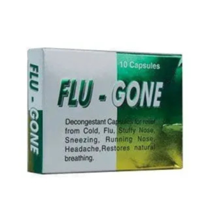 Flugone Decongestant Capsules, 10 Count