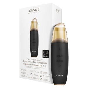 geske smartappguided™ microcurrent skin scrubber & blackhead remover 9 in 1