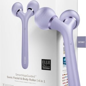 geske smartappguided™ sonic facial & body roller 4 in 1