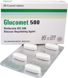 GLUCOMET 500TABS F/C 28S