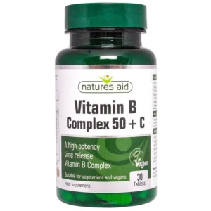 natures aid vitamin b complex +vitamin c 30`s