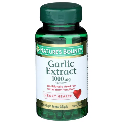 nature's bounty garlic extract softgels, 1000mg, 100 count