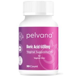 Rosy Health Boric Clear Vaginal Suppositories, 20 Capsules