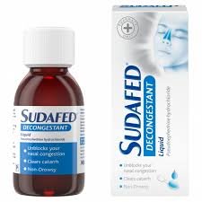 SUDAFED DECONGESTANT LIQUID 100ML