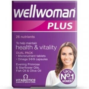 well woman plus omega capsules, 36 count