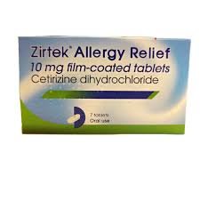 ZIRTEK ALLERGY RELIEF TABS 7S