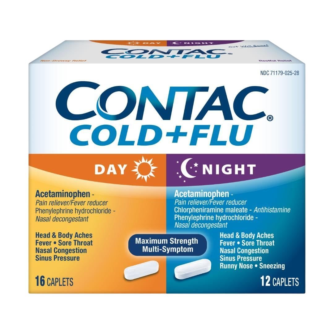 Contac Cold + Flu Caplets Day & Night