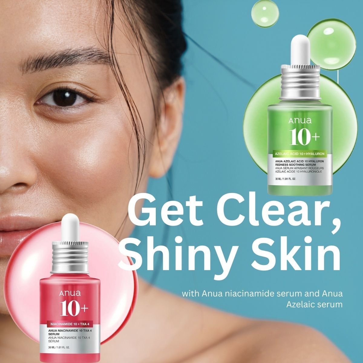 Anua niacinamide vs Anua azelaic acid serum