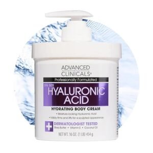 Advanced Clinicals Hyaluronic Acid Body Cream