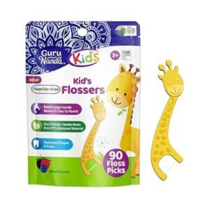 GuruNanda Dental Floss Picks for Kids 90s – Gentle Kids Floss Picks
