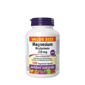 Webber naturals magnesium bisglycinate 200mg 120s