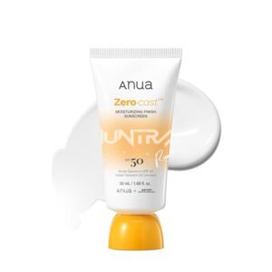 Anua, Zero-Cast Moisturizing Sunscreen SPF 50