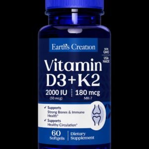 EARTH CREATION VITAMIN D3 +K2 60S