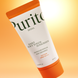 PURITO Daily Soft Touch Sunscreen SPF50+ PA++++ 60ml – Lightweight Daily Sunscreen for Sensitive Skin