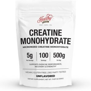 Hearthy Foods Creatine Monohydrate Micronized Powder 500g