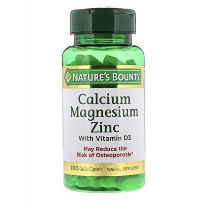 Nature's Bounty Calcium Magnesium Zinc 100 Caplets