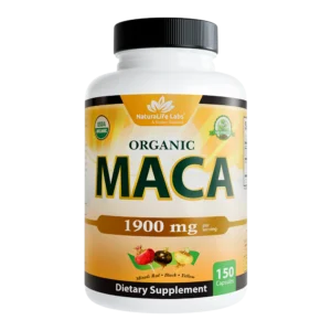 NaturaLife Labs Organic Maca Root 1900mg 150 Capsules
